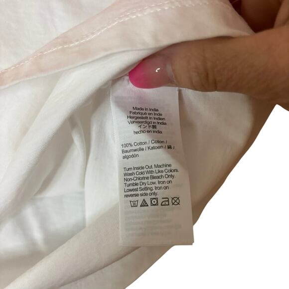 NWT J.Crew Factory XS Pumpkin Sequin Graphic Tee White Fall Cotton - Picture 4 of 4